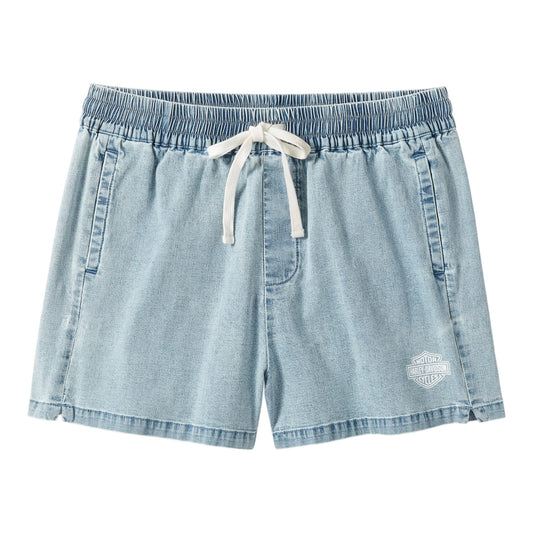 ESSENTIAL DENIM SHORTS - LIGHT BLUE