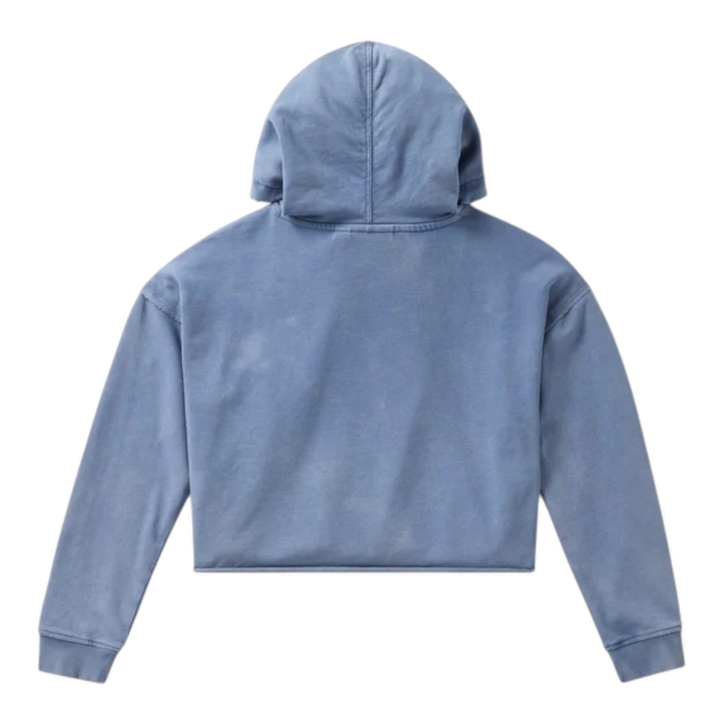 NEON EAGLE CROPPED PULLOVER HOODIE - BLUE