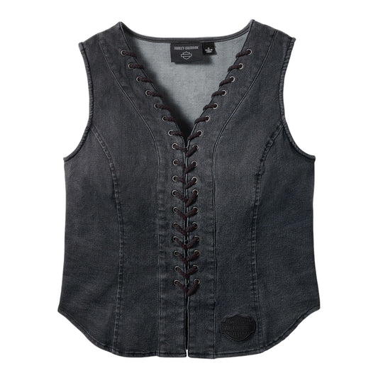 LACE UP VEST