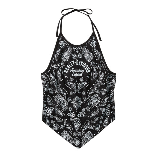 CLASSIC PAISLEY BANDANA HALTER