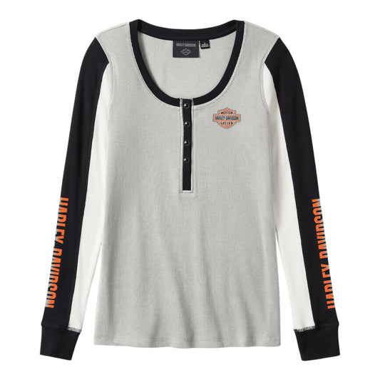 ESSENTIAL HENLEY - GREY/BLACK COLORBLOCK