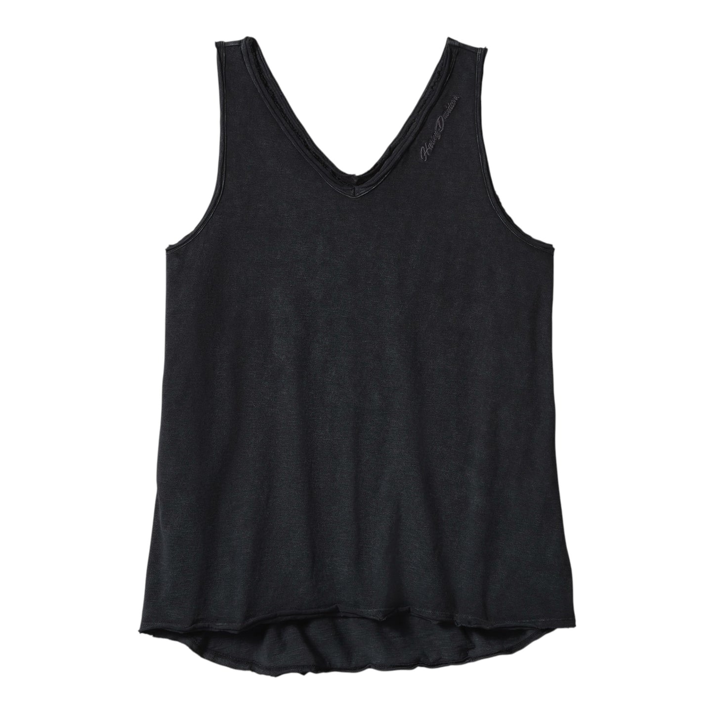 ESSENTIAL V DRAPERY TANK - BLACK