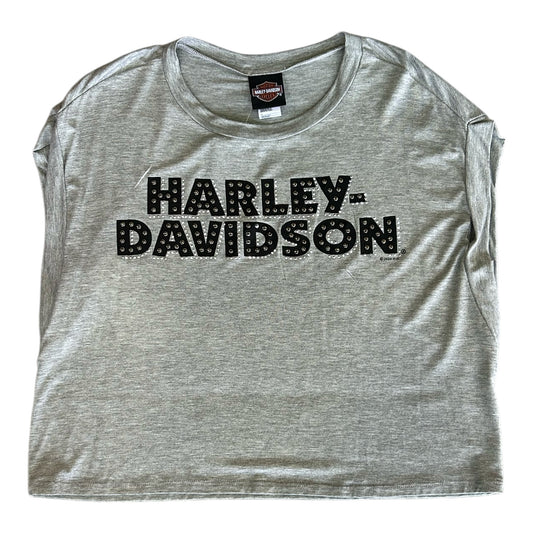 HOLLOW SHORT SLEEVE CREW NECK HEATHER