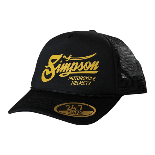 SIMPSON 3.0 OUTLAW TRUCKER HAT - BLACK
