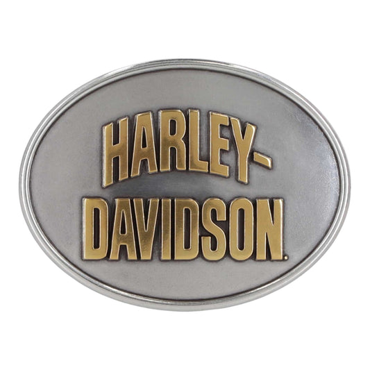 H-D RAISED TXT NICKEL BUCKLE
