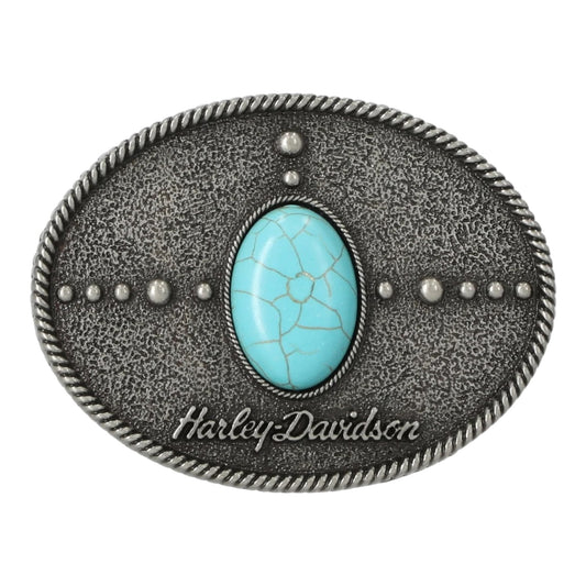 TURQUOISE NICKEL BUCKLE