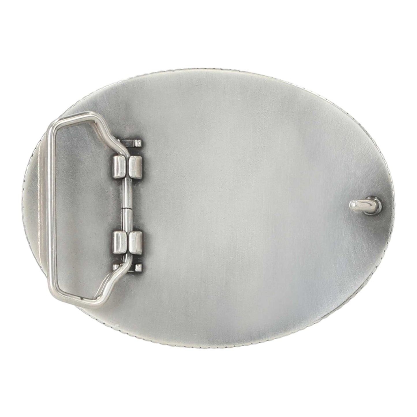 OVAL WESTERN B&S BLACK BUCKLE