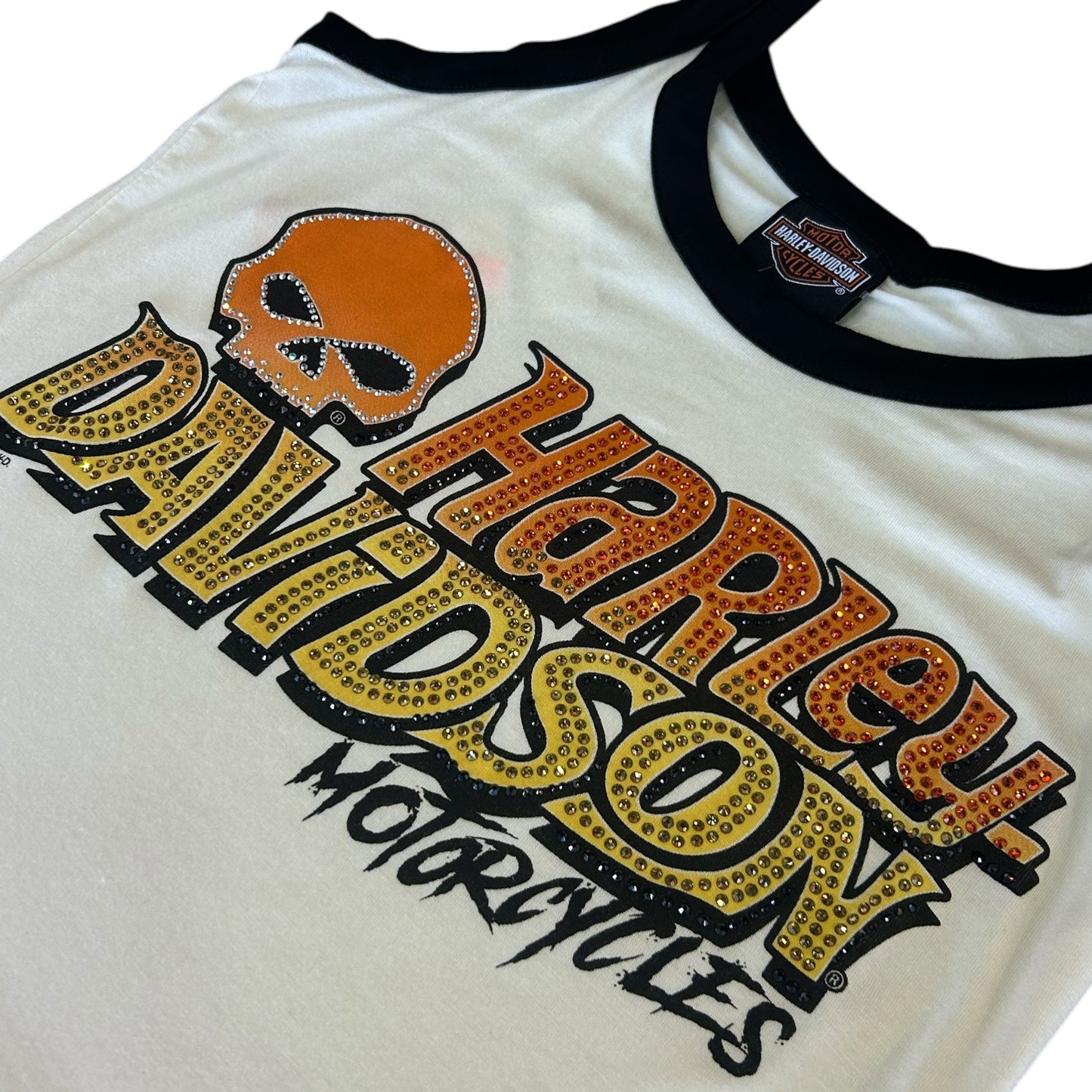 GO HARLEY GO S/L SCOOP NECK IVORY