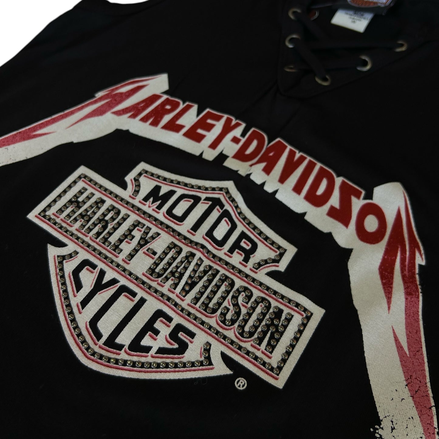 OBEY YOUR MASTER S/L V-NECK, BLACK