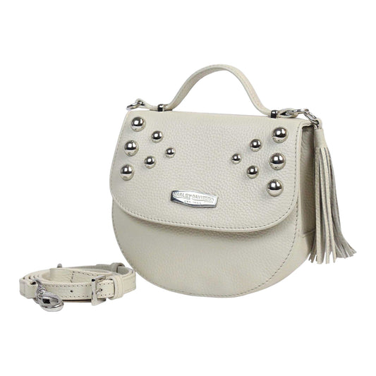 HEAVY METAL FLAPPED CROSSBODY - CREAM