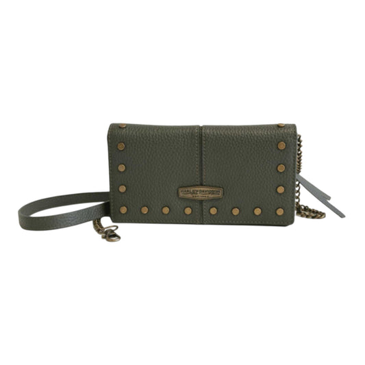 MIDNIGHT RIDER BIFOLD CLUTCH - OLIVE GREEN