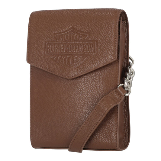 ICONIC B&S CHAIN HIP BAG - BROWN