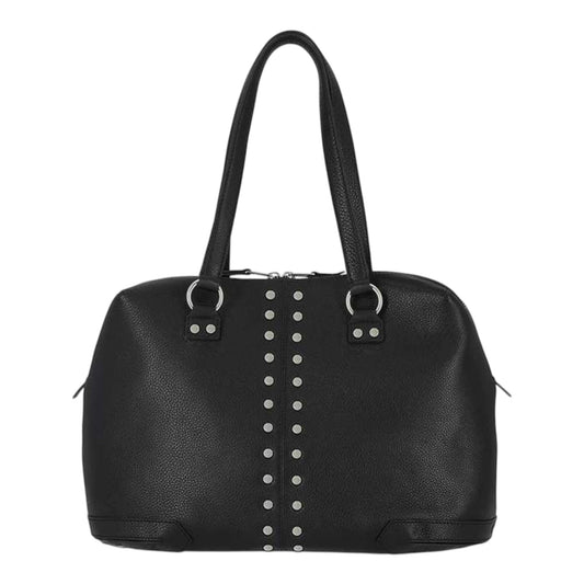 DOUBLE STUDDED TOTE - BLACK