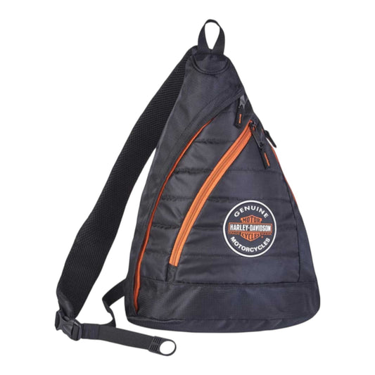 QUILTED TRAVEL SLING GENUINE - BLACK