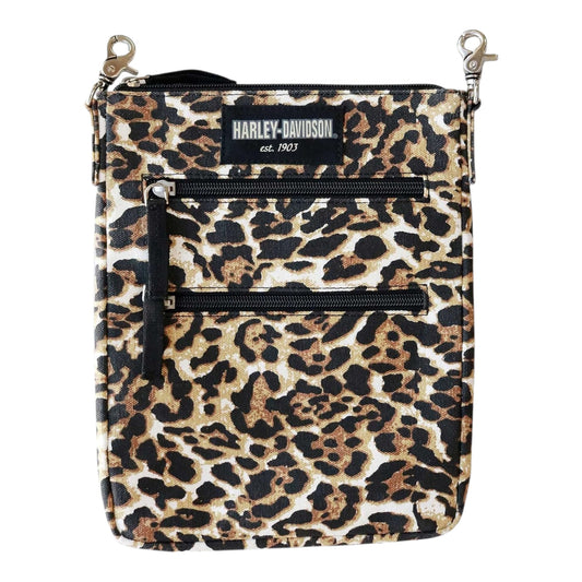 LEOPARD PRINT CROSSBODY CLIP BAG