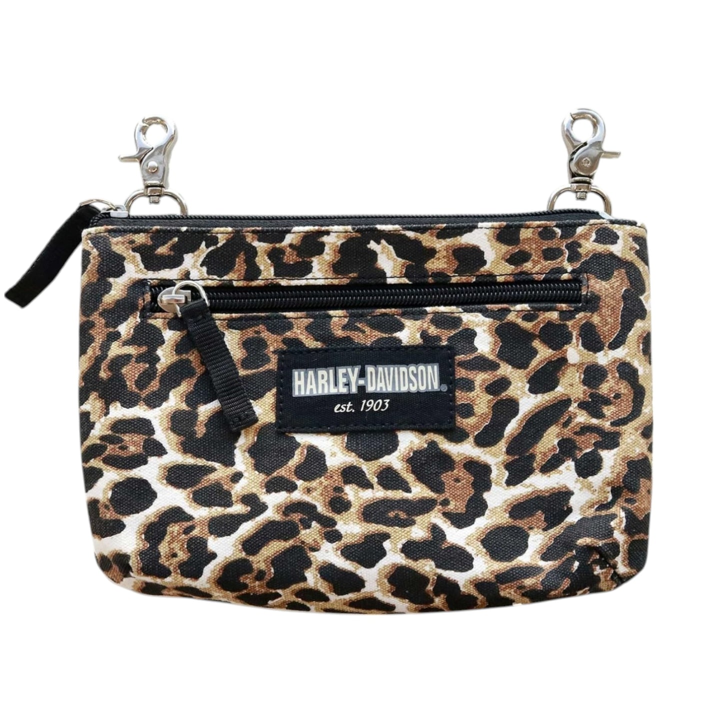 LEOPARD PRINT HIP BAG W/STRAPS