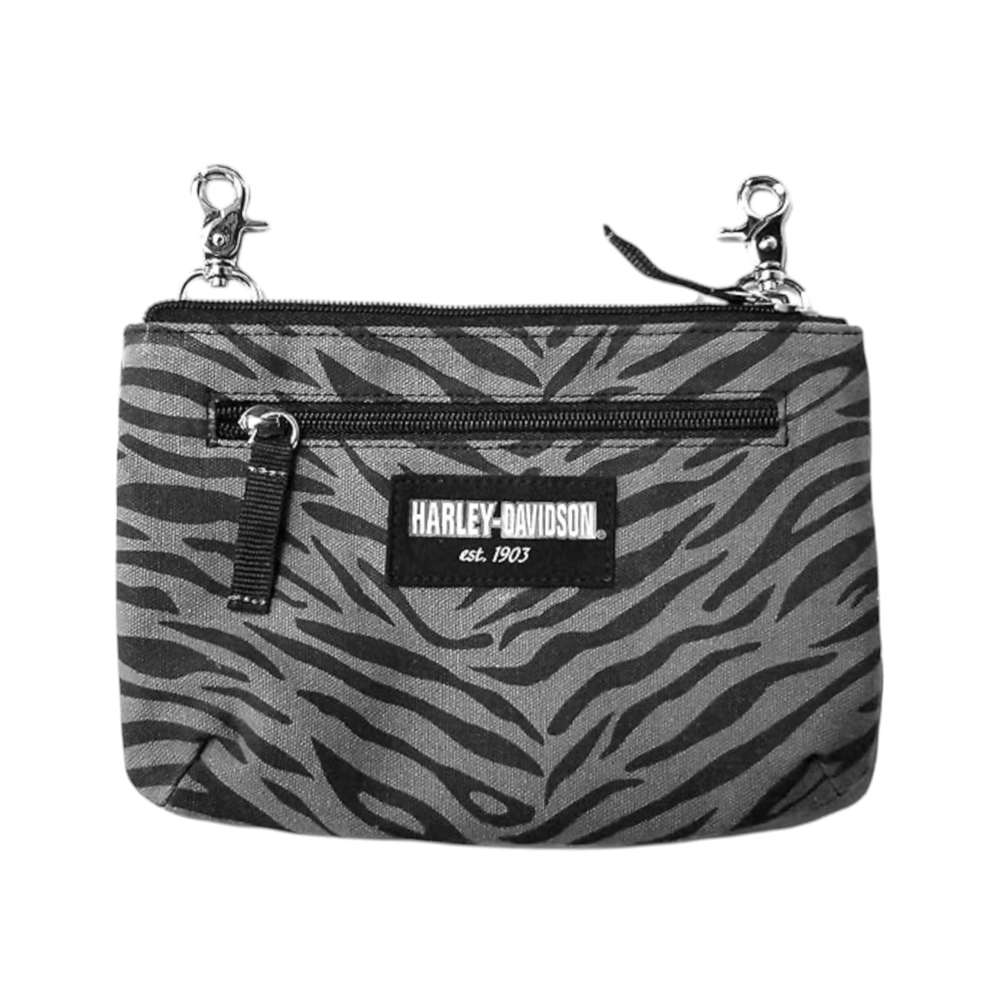ZEBRA PRINT HIP BAG W/ STRAPS