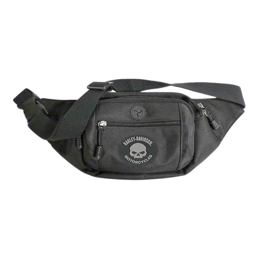 SKULL CROSSBODY WAISTPACK - BLACK