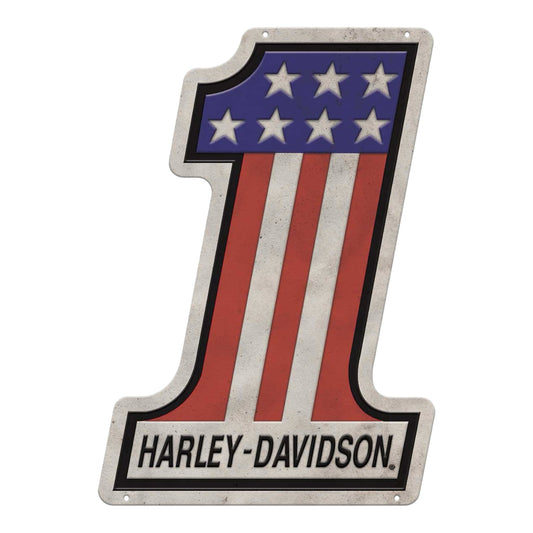 H-D #1 TIN SIGN