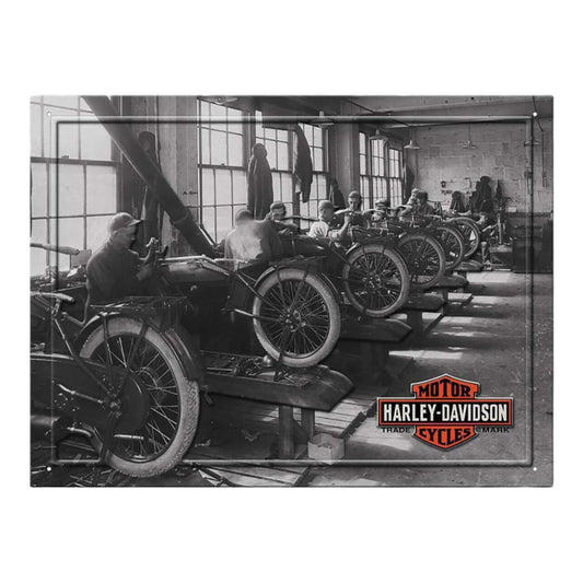 H-D FACTORY TIN SIGN