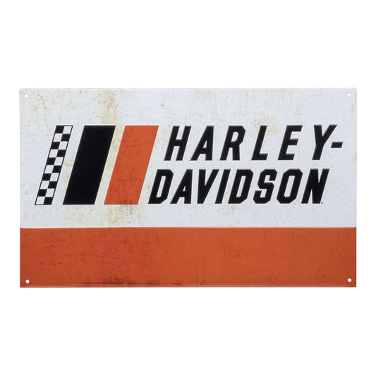 H-D RACING STRIPE TIN SIGN