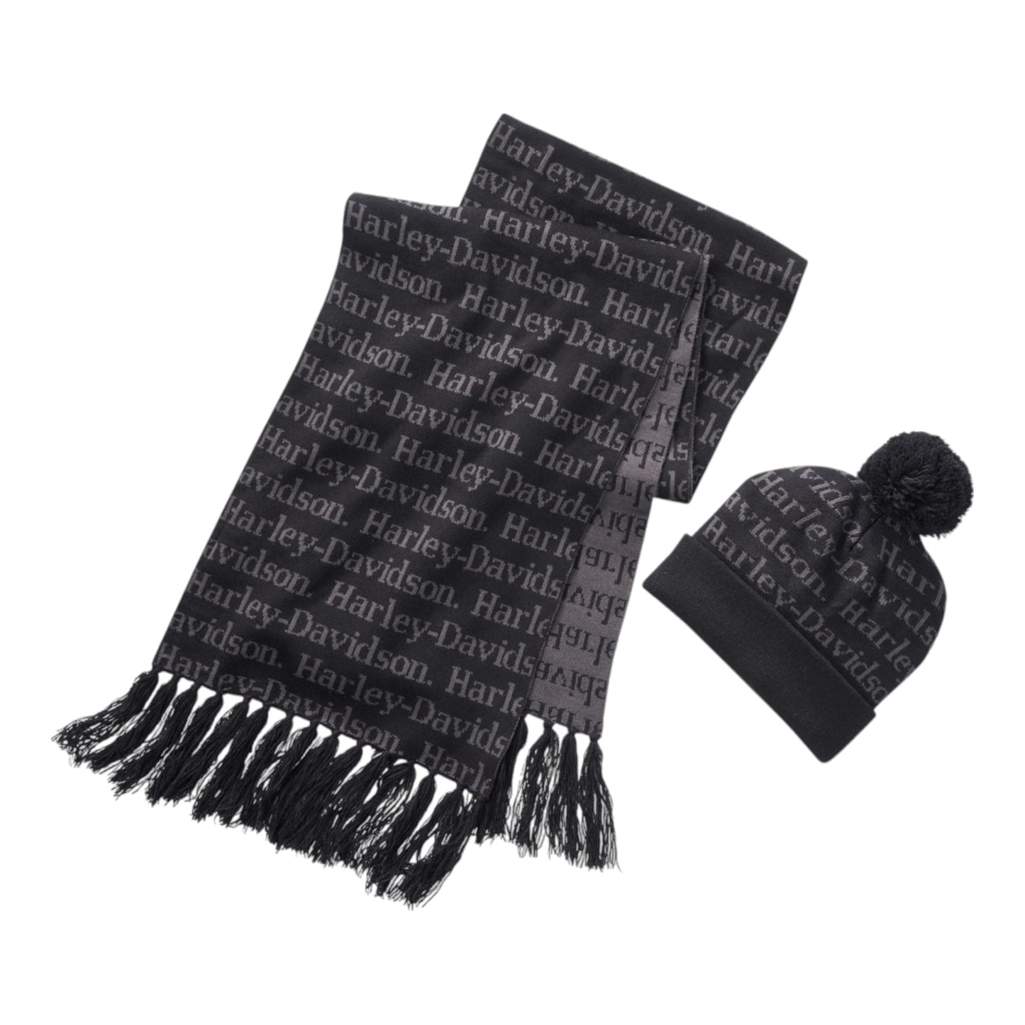 BEANIE & SCARF SET - BLACK