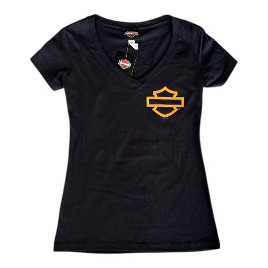 HD OPEN B&S ON BLK S/S - BLACK