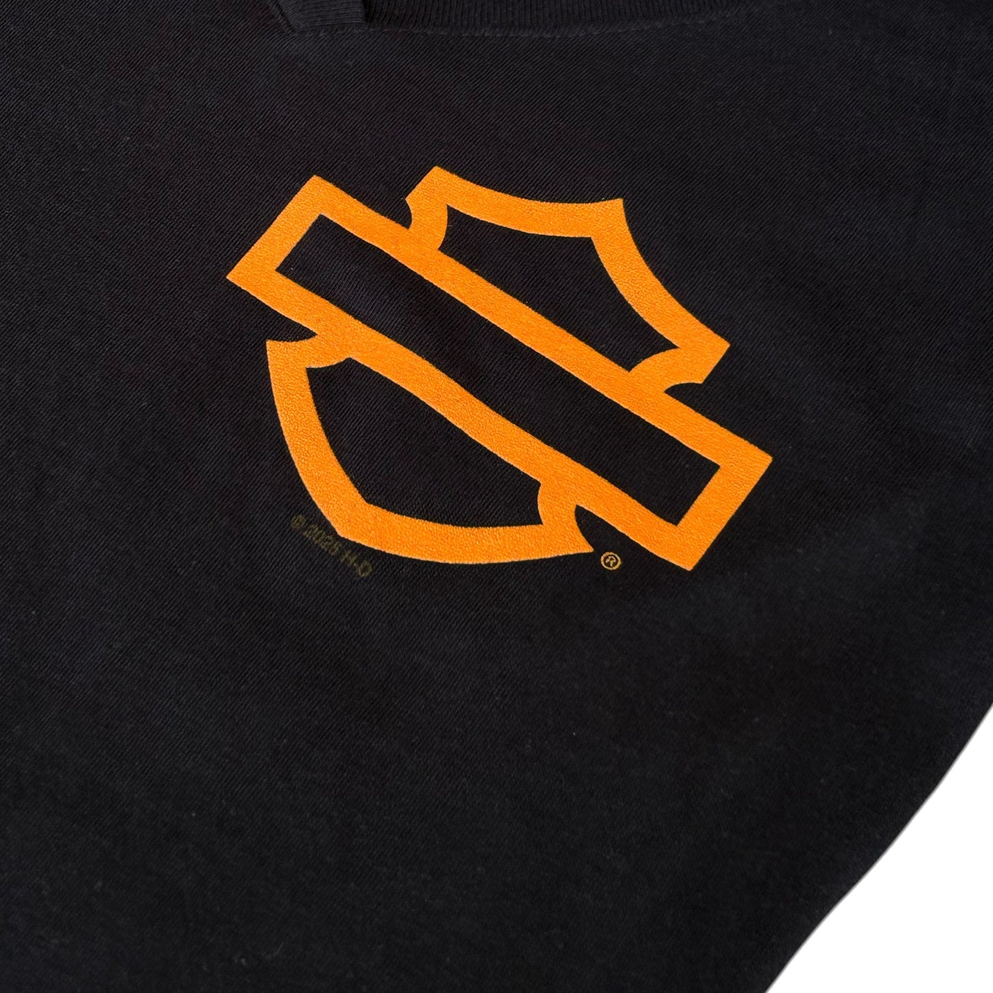 HD OPEN B&S ON BLK S/S - BLACK