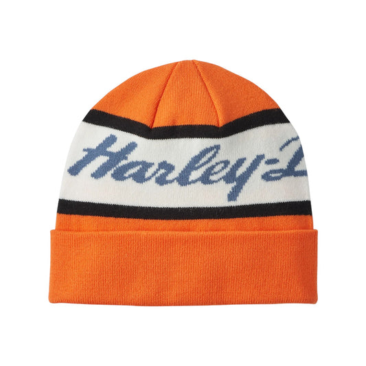 H-D SCRIPT BEANIE - ORANGE