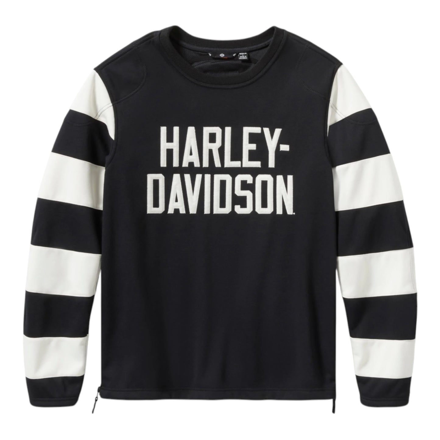 H-D BREAKOUT DEFLECTOR CREW RIDING FLEECE - BLACK