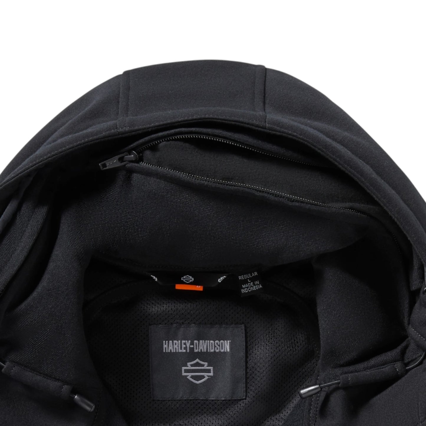 H-D BREAKOUT DEFLECTOR 2.0 HOODED RIDING FLEECE - BLACK