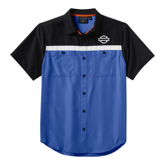 H-D TECH VENTED SHIRT - BLUE