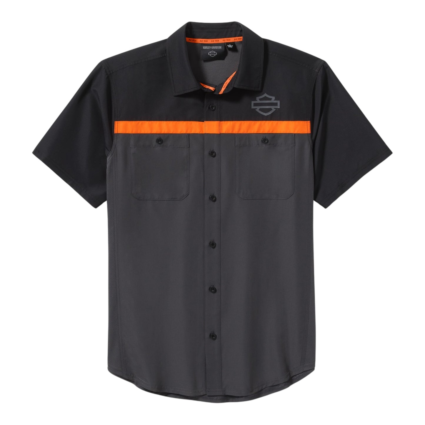 H-D TECH VENTED SHIRT - GREY