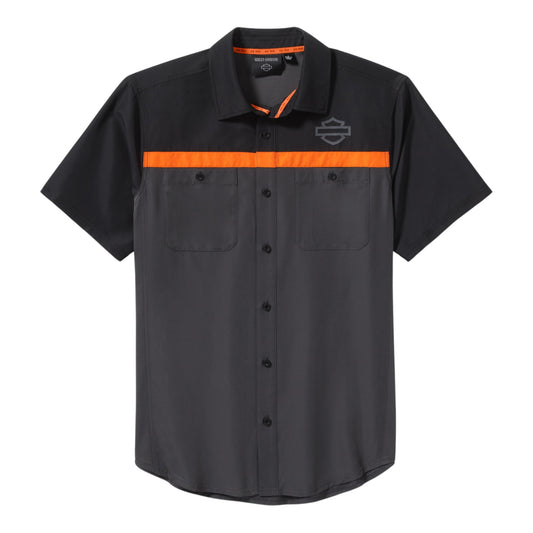 H-D TECH VENTED SHIRT - GREY