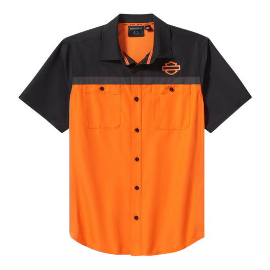 H-D TECH VENTED SHIRT - ORANGE