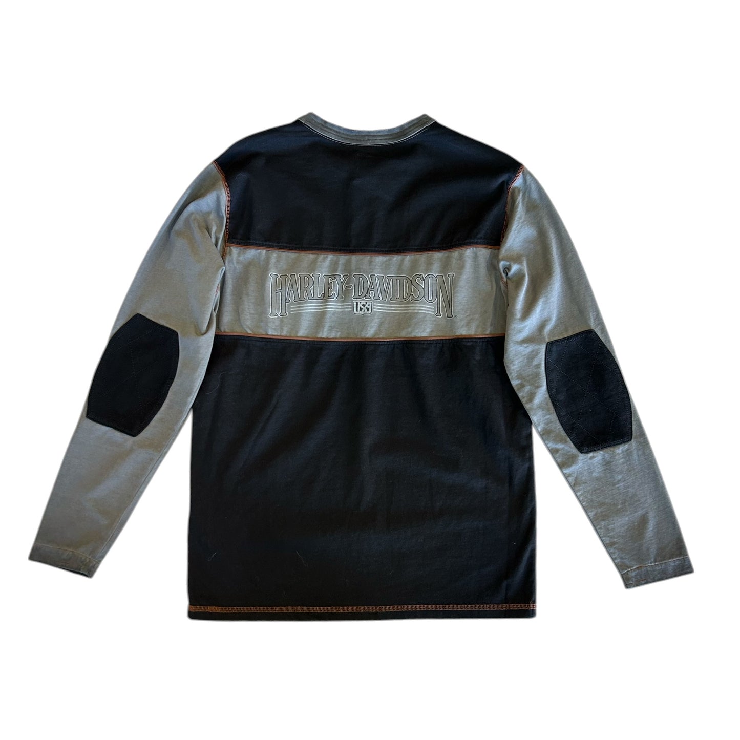 IRON BOND 2 HENLEY - COLORBLOCK BLACK/GREY