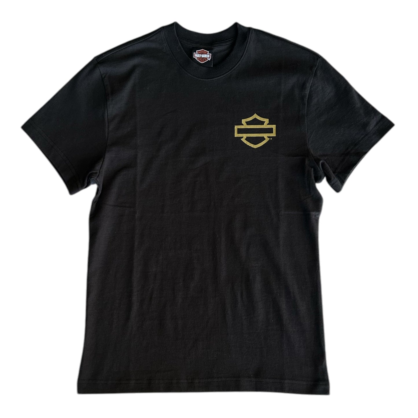 MILWAUKEE LET'S FUCKING RIDE EAGLE TEE - BLACK/GOLD