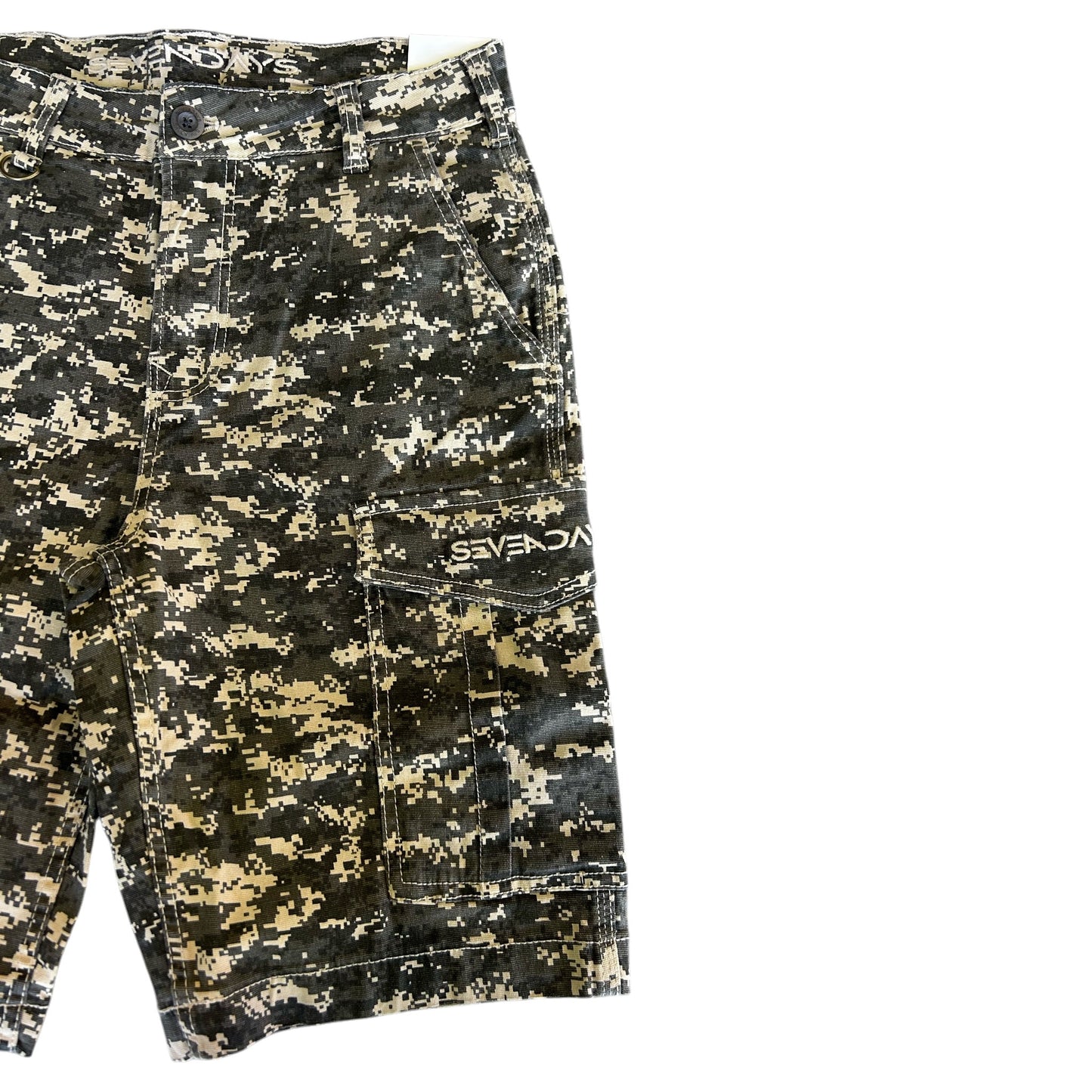 MEN'S CANVAS CARGO SHORTS - CAMO