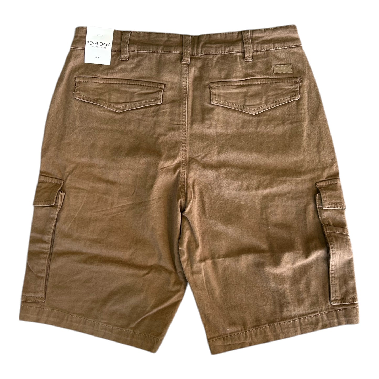 MEN'S CANVAS CARGO SHORTS - BROWN