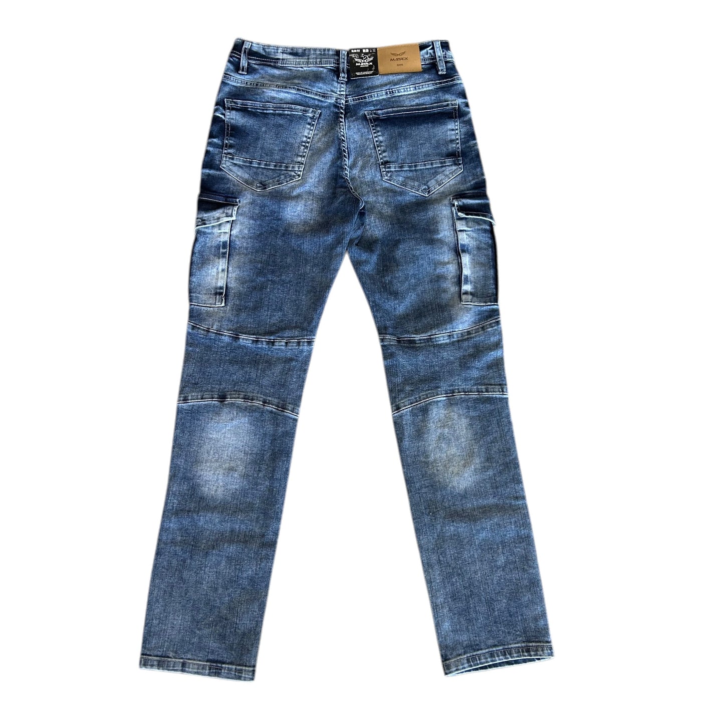 MATRIX JEANS, CARGO - BLEU