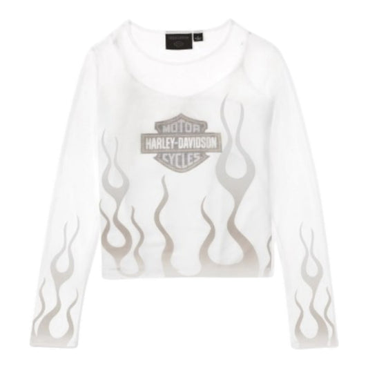 MESH TOP FLAMES FOR DAYS - WHITE