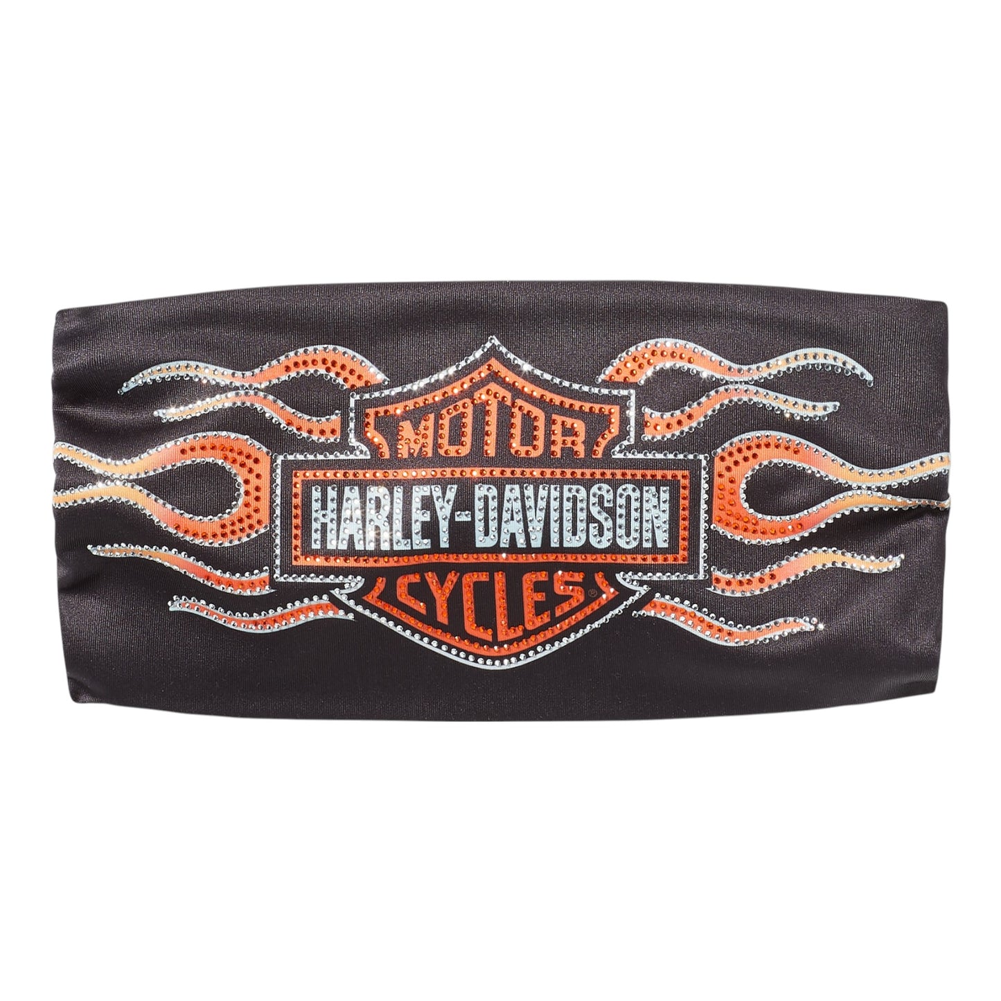VINTAGE FLAMES HEADBAND - BLACK