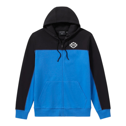 TECH GAITER ZIP-UP HOODIE - BLUE