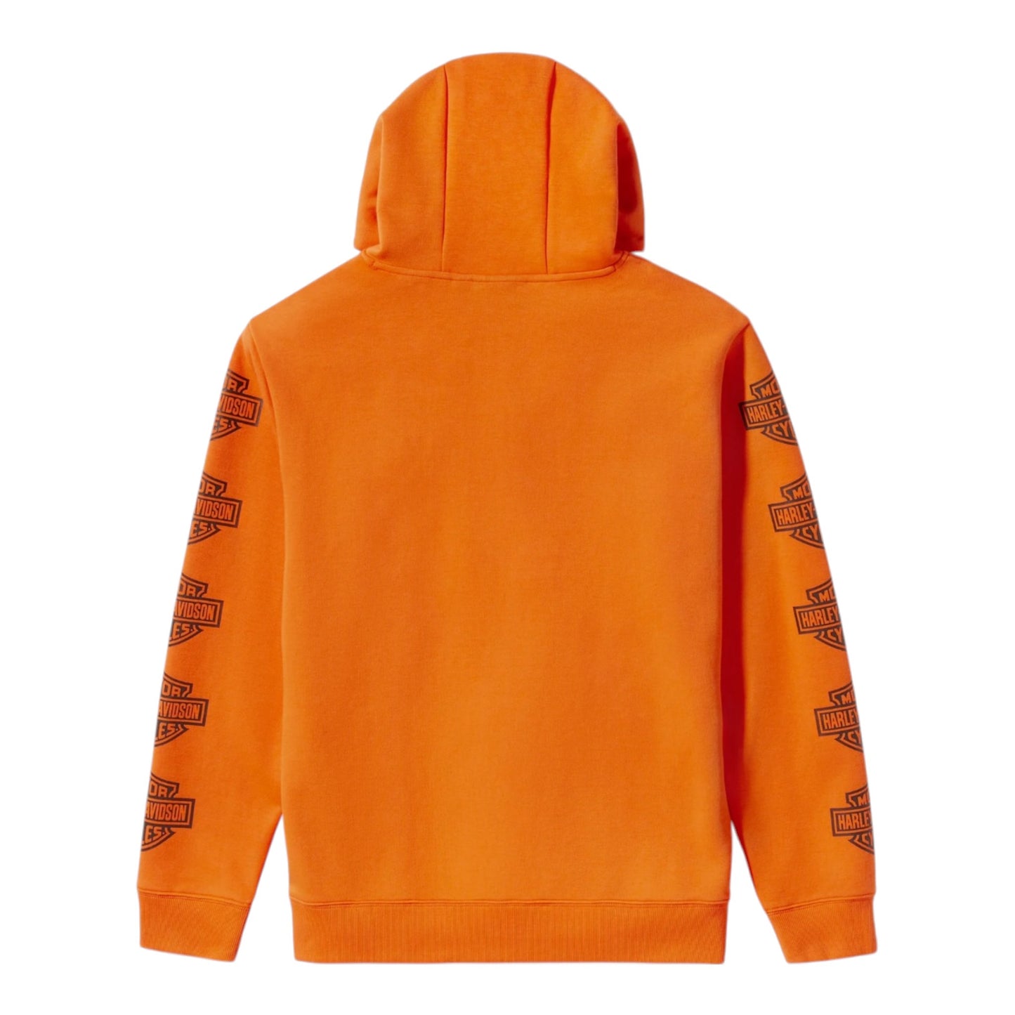 ESSENTIAL BAR & SHIELD PULLOVER HOODIE - HARLEY ORANGE