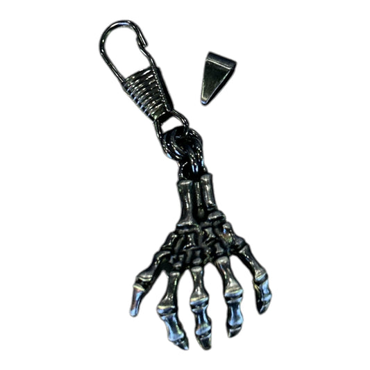 ZIPPER PULL SKELETON HAND
