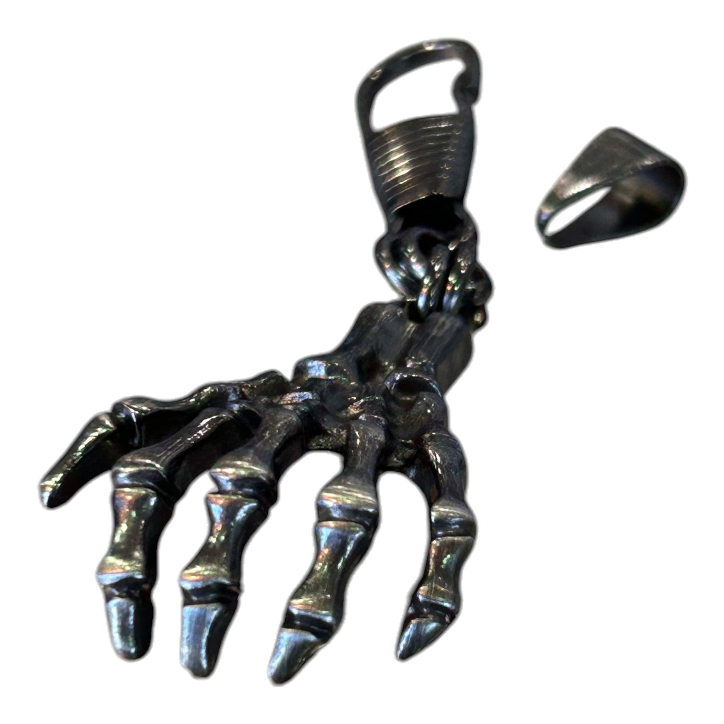 ZIPPER PULL SKELETON HAND