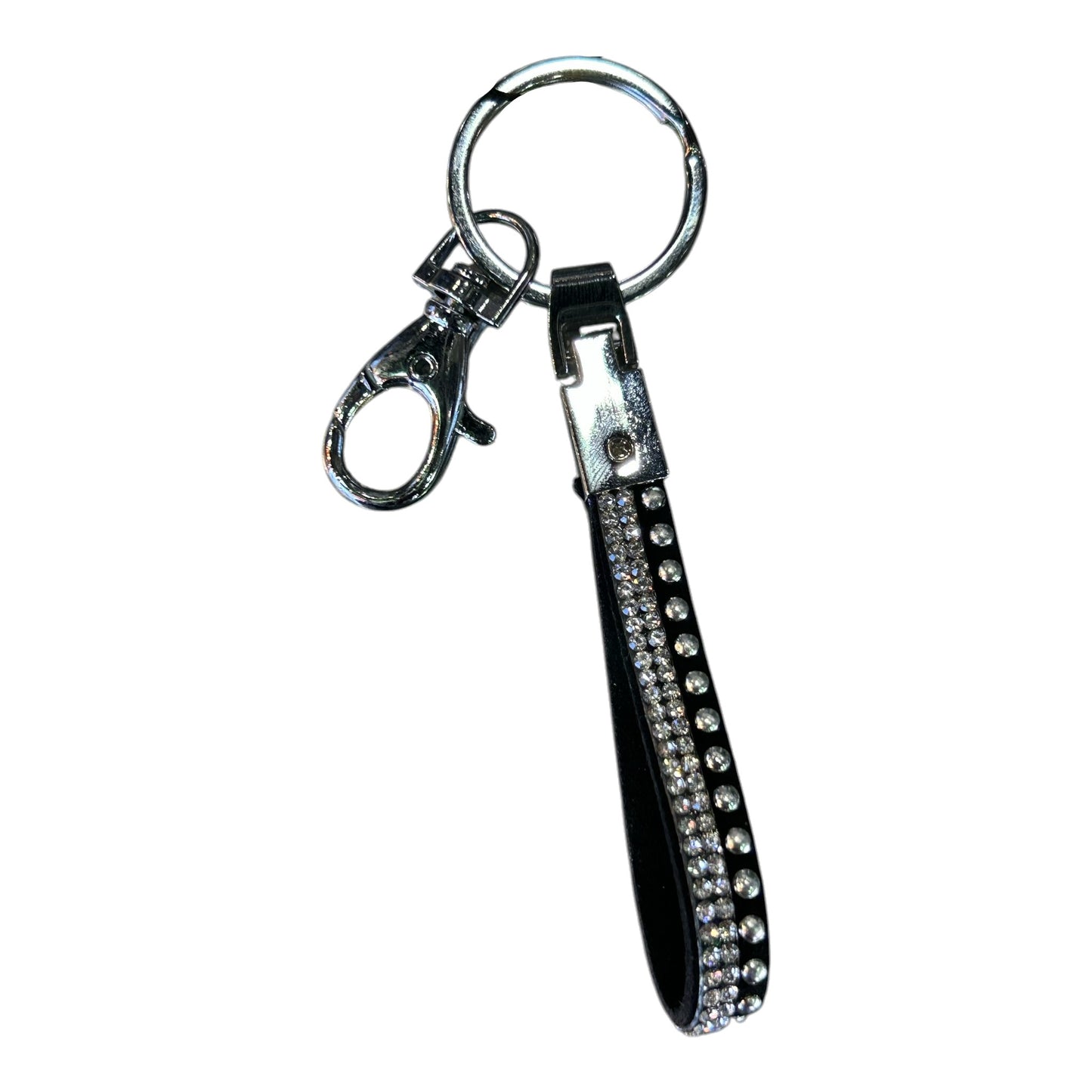 KEYCHAIN SUPER BLING FAUX LEATHER 6 INCH
