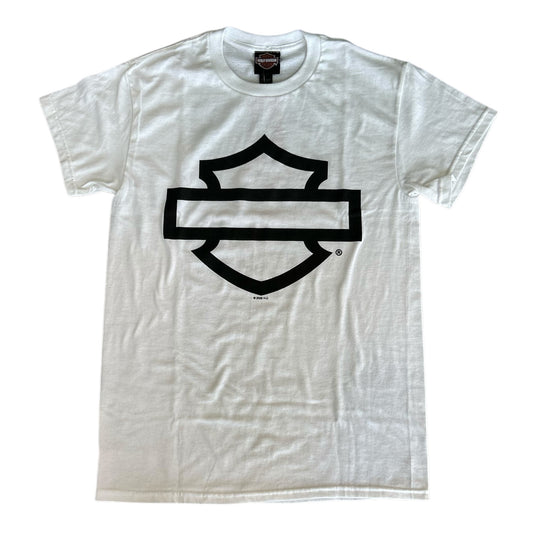 H-D OPEN B&S ON WHITE TEE