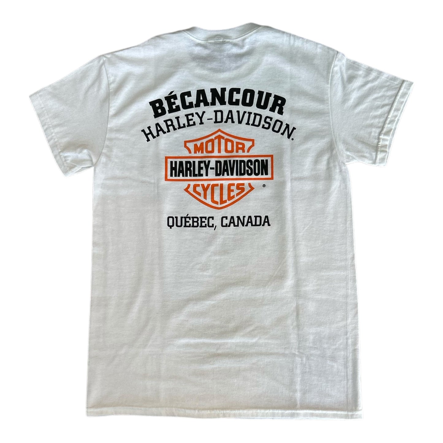 H-D OPEN B&S ON WHITE TEE