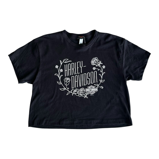 H-D PETAL TEE - BLACK